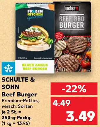 Kaufland SCHULTE & SOHN Beef Burger Angebot