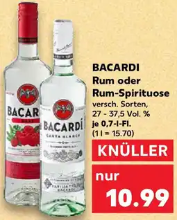 Kaufland BACARDI Rum oder Rum-Spirituose Angebot