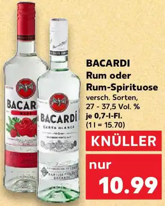 Kaufland BACARDI Rum oder Rum-Spirituose Angebot