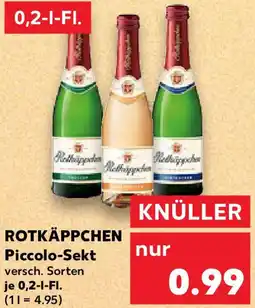 Kaufland ROTKÄPPCHEN Piccolo-Sekt Angebot