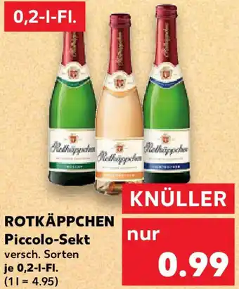 Kaufland ROTKÄPPCHEN Piccolo-Sekt Angebot