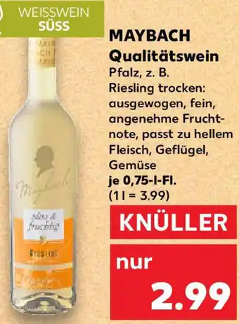 Kaufland MAYBACH Qualitätswein Angebot