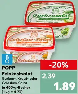 Kaufland POPP Feinkostsalat Angebot