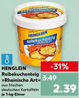 Kaufland HENGLEIN Reibekuchenteig Rheinische Art Angebot