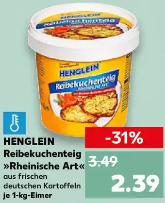 Kaufland HENGLEIN Reibekuchenteig Rheinische Art Angebot