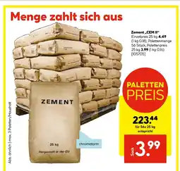Hellweg Zement „cem ii“ Angebot