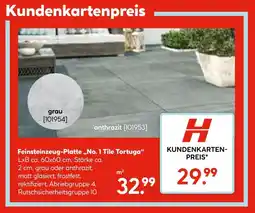 Hellweg Feinsteinzeug-platte „no. 1 tile tortuga“ Angebot