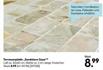 Hellweg Terrassenplatte „sandstone gaya“ Angebot