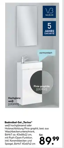 Hellweg Valblue badmöbel-set „torino“ Angebot