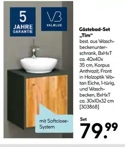 Hellweg Valblue gästebad-set „tim“ Angebot