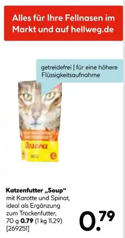 Hellweg Josera katzenfutter „soup“ Angebot