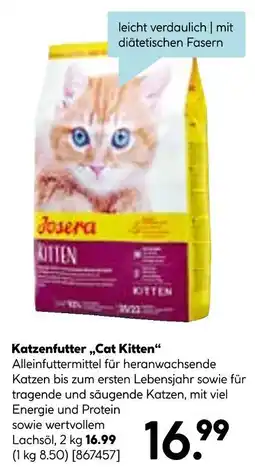Hellweg Josera katzenfutter „cat kitten“ Angebot