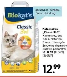 Hellweg Biokat's katzenstreu „classic 3in1“ Angebot