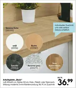 Hellweg Arbeitsplatte „basic“ Angebot