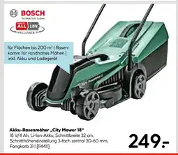 Hellweg Bosch akku-rasenmäher „city mower 18“ Angebot