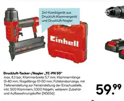Hellweg Einhell druckluft-tacker-/nagler „tc-pn 50“ Angebot