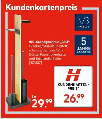 Hellweg Valblue wc-standgarnitur „3in1“ Angebot
