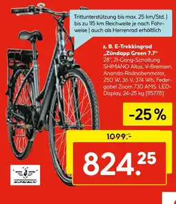 Hellweg Zündapp e-trekkingrad „zündapp green 7.7“ Angebot