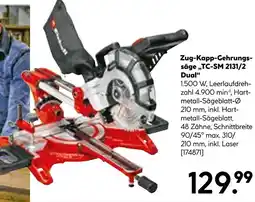 Hellweg Einhell zug-kapp-gehrungssäge „tc-sm 2131/2 dual“ Angebot