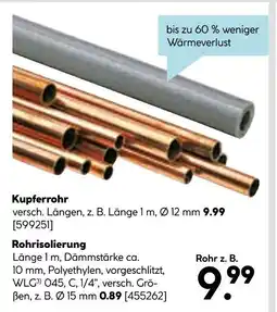 Hellweg Kupferrohr oder rohrisolierung Angebot