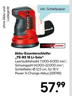 Hellweg Power x-change akku-exzenterschleifer „te-rs 18 li-solo“ Angebot