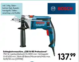 Hellweg Bosch schlagbohrmaschine gsb 16 re professional Angebot