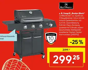 Hellweg Rothmann gasgrill „boston black“ Angebot