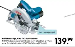 Hellweg Bosch handkreissäge „gks 190 professional“ Angebot
