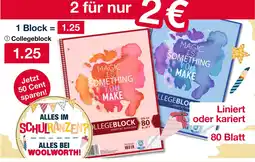 Woolworth Collegeblock Angebot