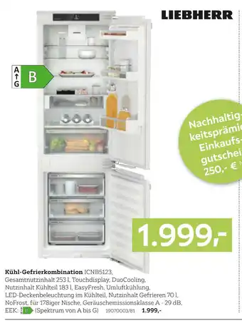 XXXLutz Kühl-gefrierkombination icnb5123 Angebot