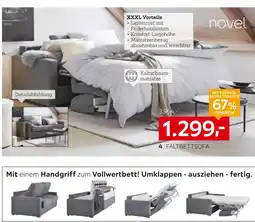 XXXLutz Novel faltbettsofa Angebot