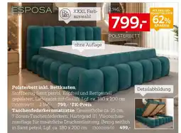 XXXLutz Esposa polsterbett inkl. bettkasten oder taschenfederkernmatratze Angebot