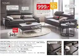 XXXLutz Novel leder-sofa, couchtisch oder beistelltisch Angebot