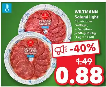 Kaufland Wiltmann salami light classic Angebot