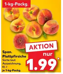 Kaufland Span. plattpfirsiche Angebot
