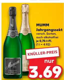 Kaufland Mumm jahrgangssekt Angebot