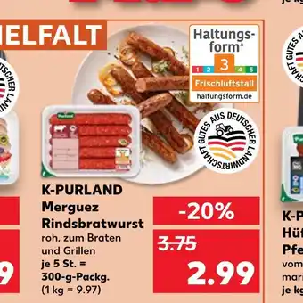 Kaufland K-purland merguez rindsbratwurst Angebot