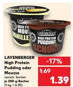 Kaufland Layenberger high protein pudding Angebot