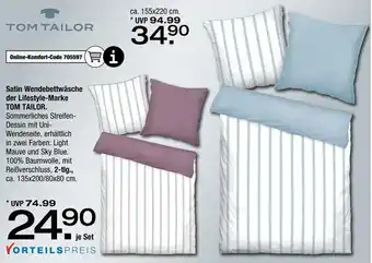 Ostermann Tom tailor satin wendebettwäsche Angebot