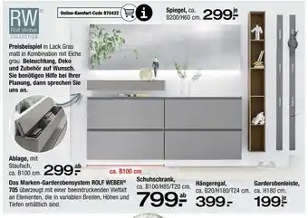 Ostermann Das marken-garderobensystem rolf weber 705 Angebot