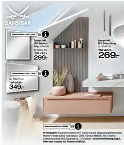 Ostermann Sansibar badmöbelsystem baltrum Angebot