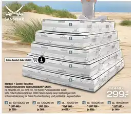 Ostermann Sansibar marken 7-zonen-taschenfederkernmatratze 1000 skive Angebot