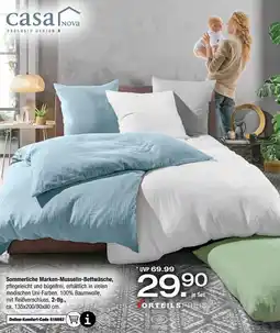Ostermann Casa nova sommerliche marken-musselin-bettwäsche Angebot