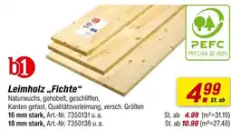 toom Baumarkt B1 leimholz „fichte“ Angebot