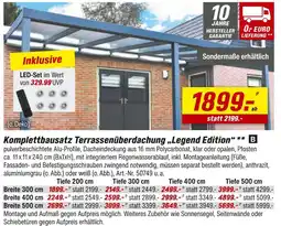toom Baumarkt Komplettbausatz terrassenüberdachung „legend edition“ Angebot