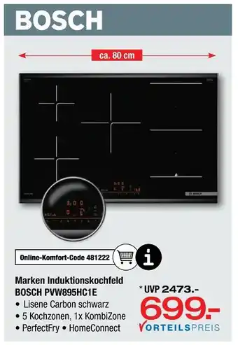 Ostermann Bosch marken induktionskochfeld pvw895hc1e Angebot