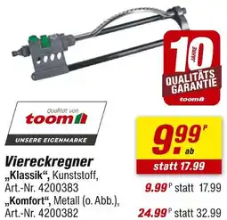 toom Baumarkt Toom viereckregner „klassik“ Angebot