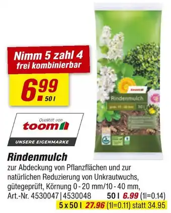 toom Baumarkt Toom rindenmulch Angebot