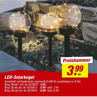 toom Baumarkt Led-solarkugel Angebot