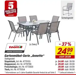 toom Baumarkt Toom gartenmöbel-serie „annette“ Angebot